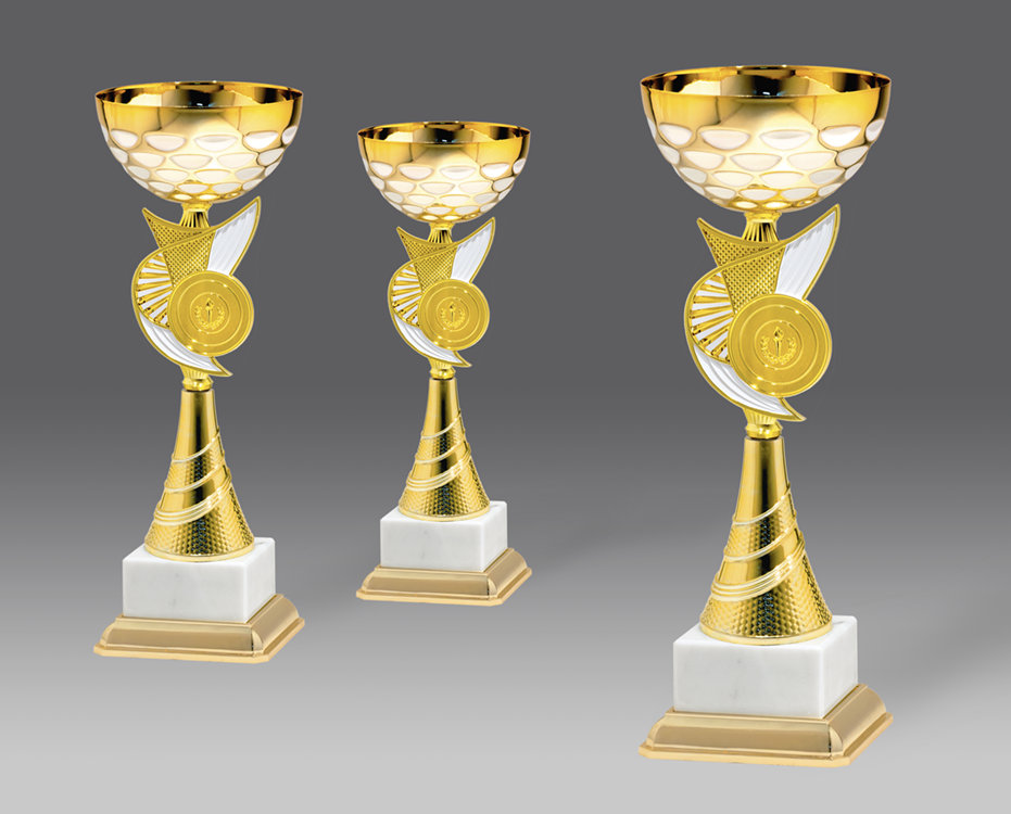 Puchar G26548 3, &oslash;14, h.38 (produkt niedost�pny) puchary statuetki medale