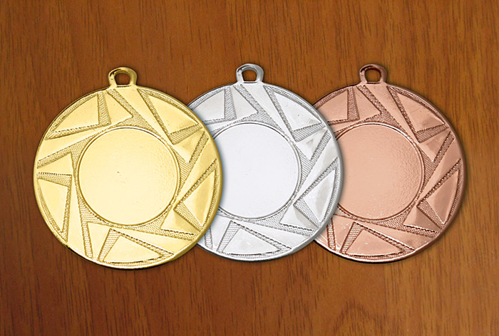 medal 50 mm na wklejkę 25 mm - brązowy puchary statuetki medale