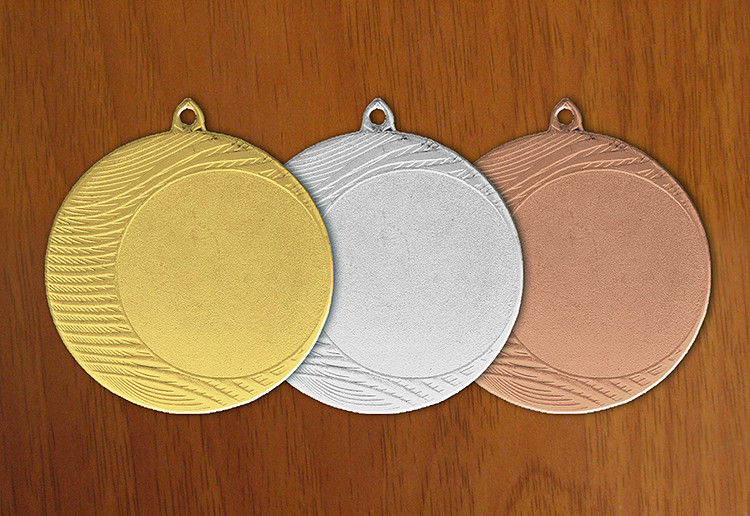 medal 70 mm na wklejkę 50 mm - brązowy (produkt niedostępny) puchary statuetki medale
