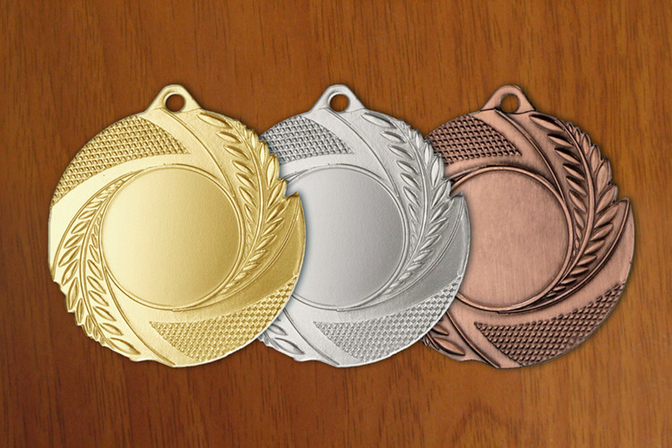 medal 50 mm na wklejkę 25 mm - brązowy (produkt niedostępny) puchary statuetki medale