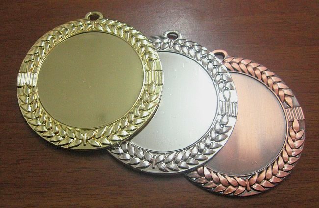 medal 70 mm na wklejkę 50 mm - brązowy (produkt niedostępny) (stara kolekcja) puchary statuetki medale