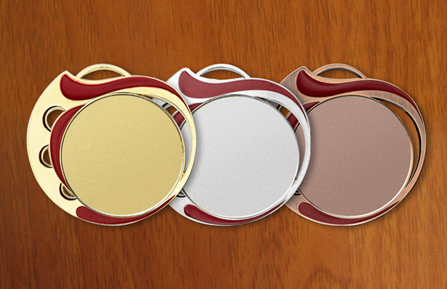 medal 70mm na wklejkę 50mm, brązowy (produkt niedostępny) (stara kolekcja) puchary statuetki medale