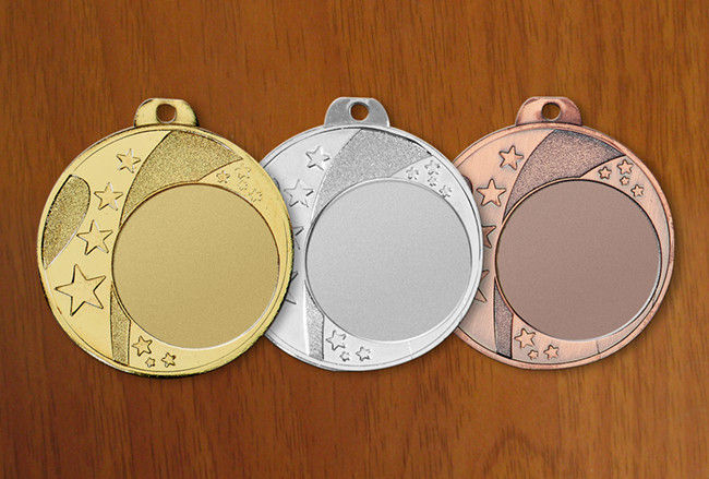 medal 40mm na wklejkę 25mm, brązowy (produkt niedostępny) (stara kolekcja) puchary statuetki medale