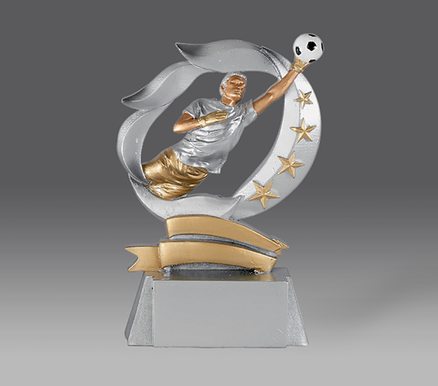 Statuetka piłka nożna bramkarz, h.15 (produkt niedostępny) puchary statuetki medale