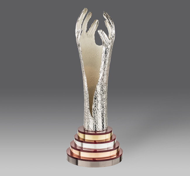 Puchar posrebrzany SA Silver, h.60 (produkt niedostępny) puchary statuetki medale